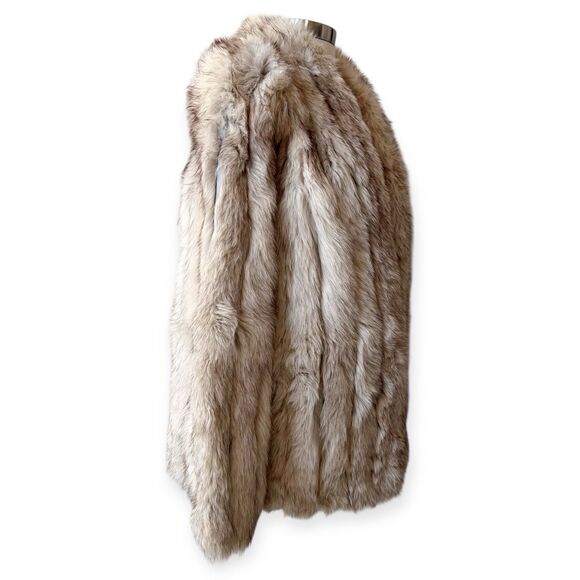 Vintage Saga Fox Fur And Leather Coat Women’s Medium - Picture 4 of 15